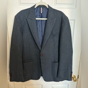 Paul Jones Tweed Blue Gray Sportcoat size 2X